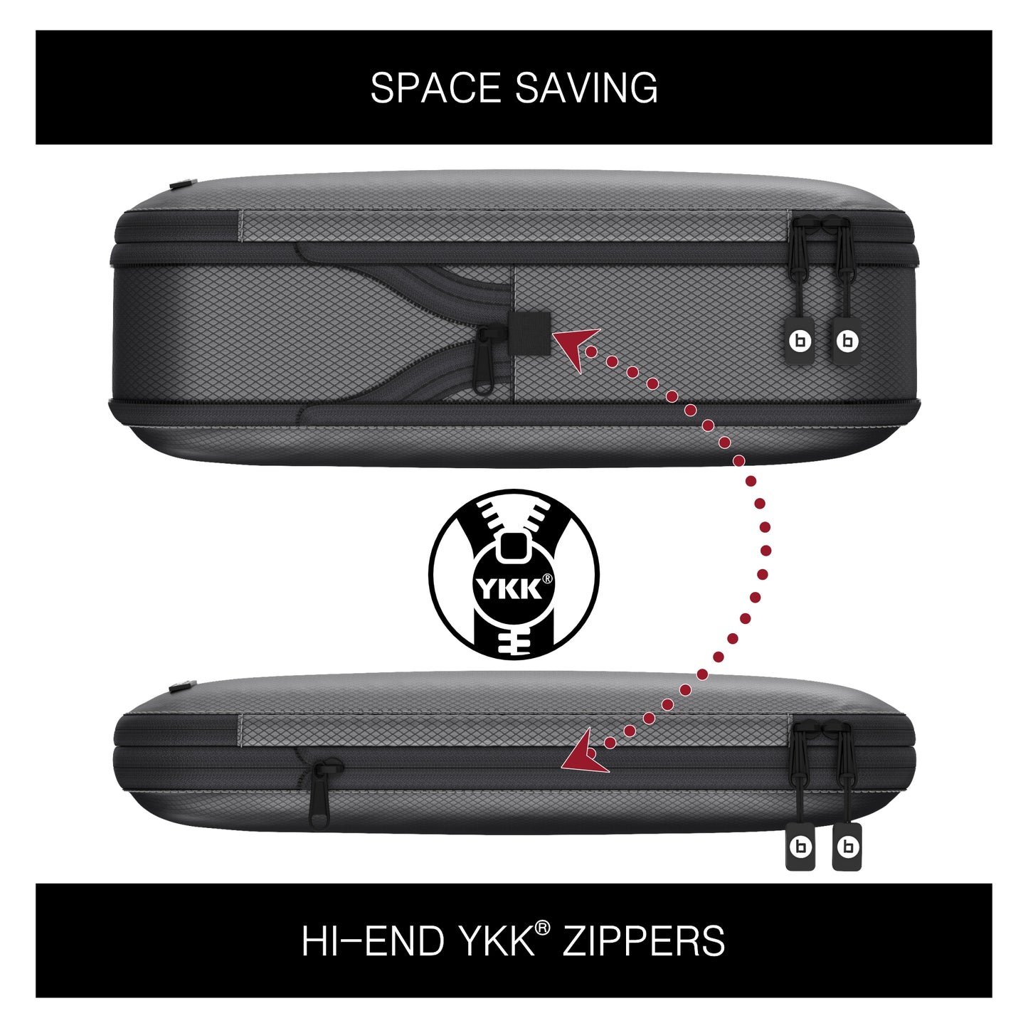 Compression Travel Packing Cubes Ultralight Waterproof