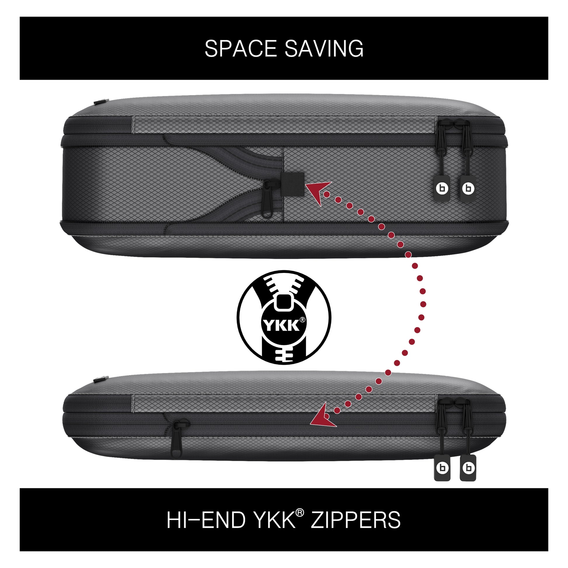 Compression Travel Packing Cubes Ultralight Waterproof
