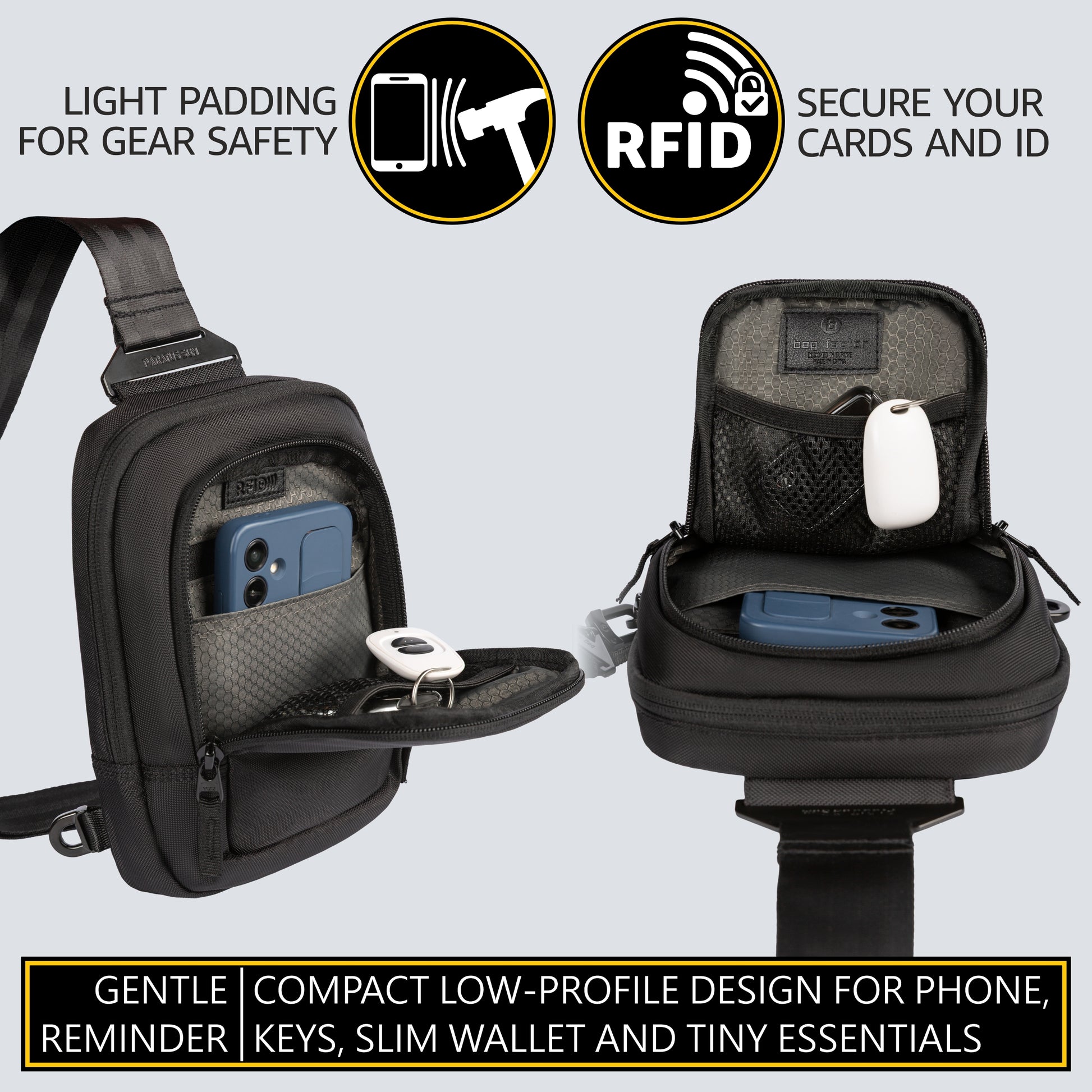 Small CCW Sling Bag Concealed Carry Crossbody EDC for Everyday Use for Men and Women