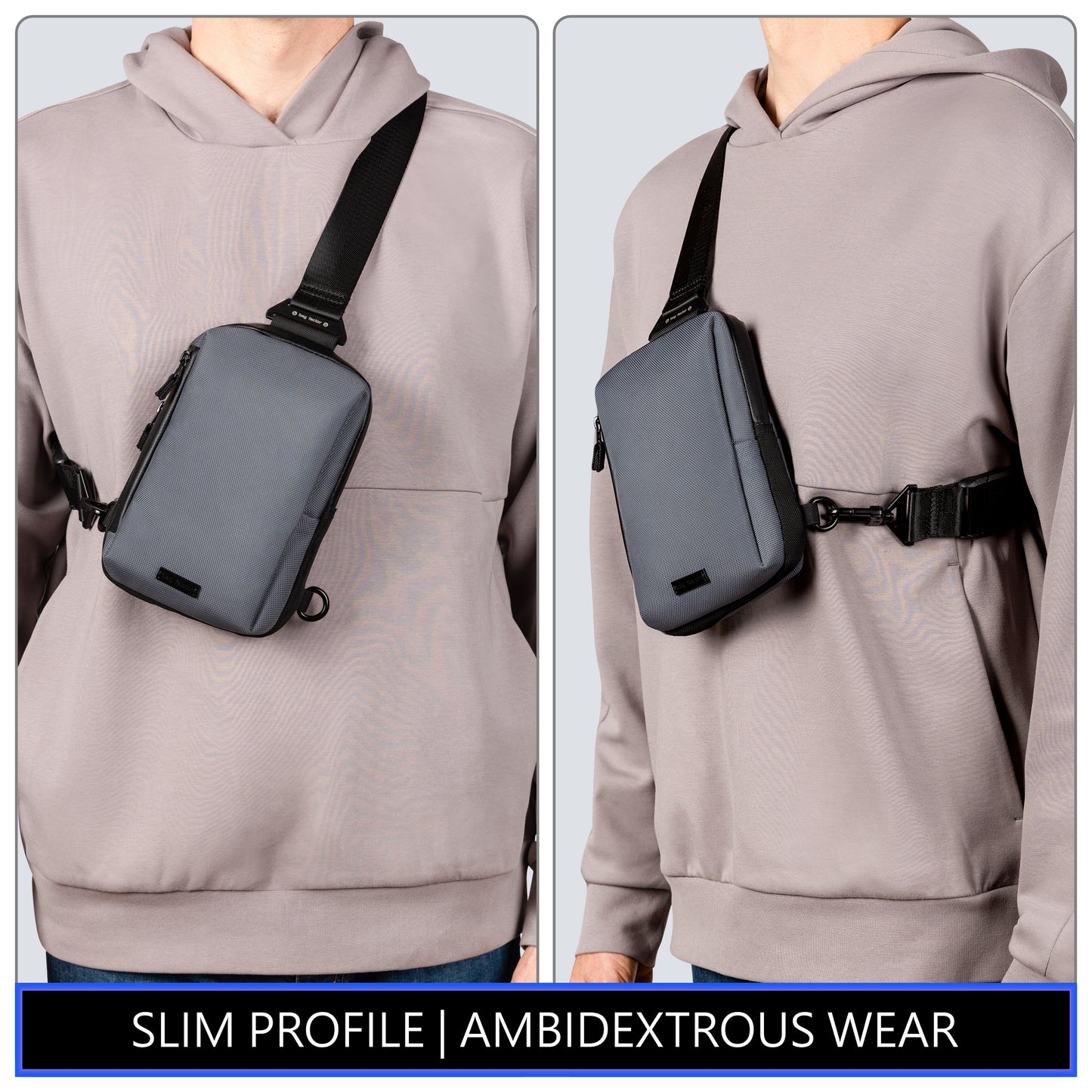 How to Wear Slim Profile VICU Mini Sling Bag Crossbody EDC Minimalist