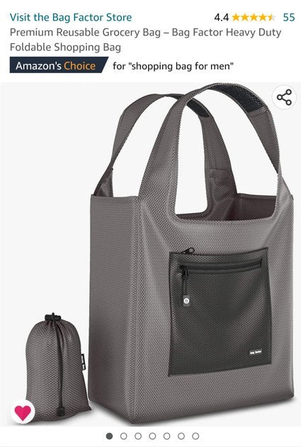 The Best Reusable Shopping Grocery Bag For Men on Amazon