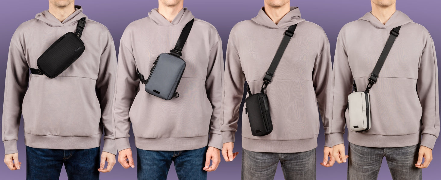 Crossbody Sling Bags, Compression Packing Cubes, Reusable Crossbody Sling Bags, Compression Packing Cubes, Reusable