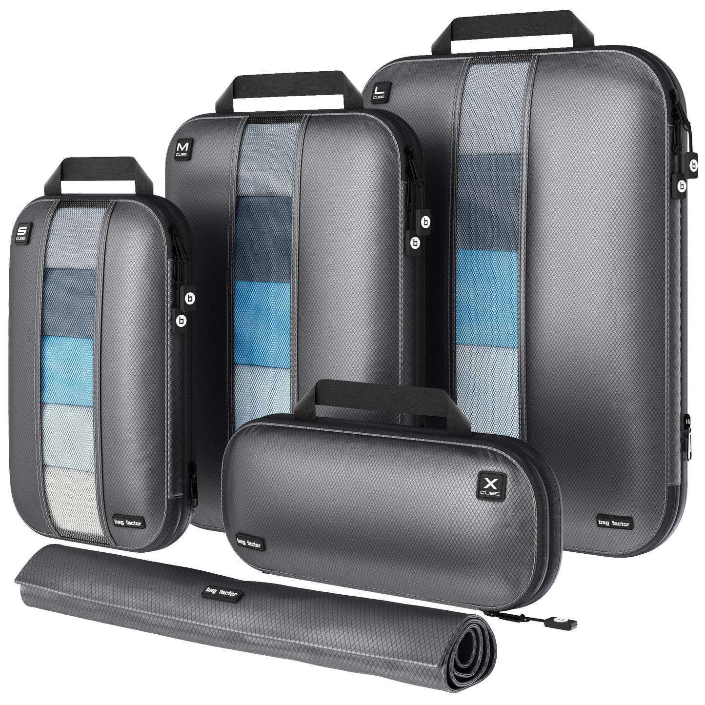Compression Packing Cubes For Travel Premium Ultralight Premium Waterproof