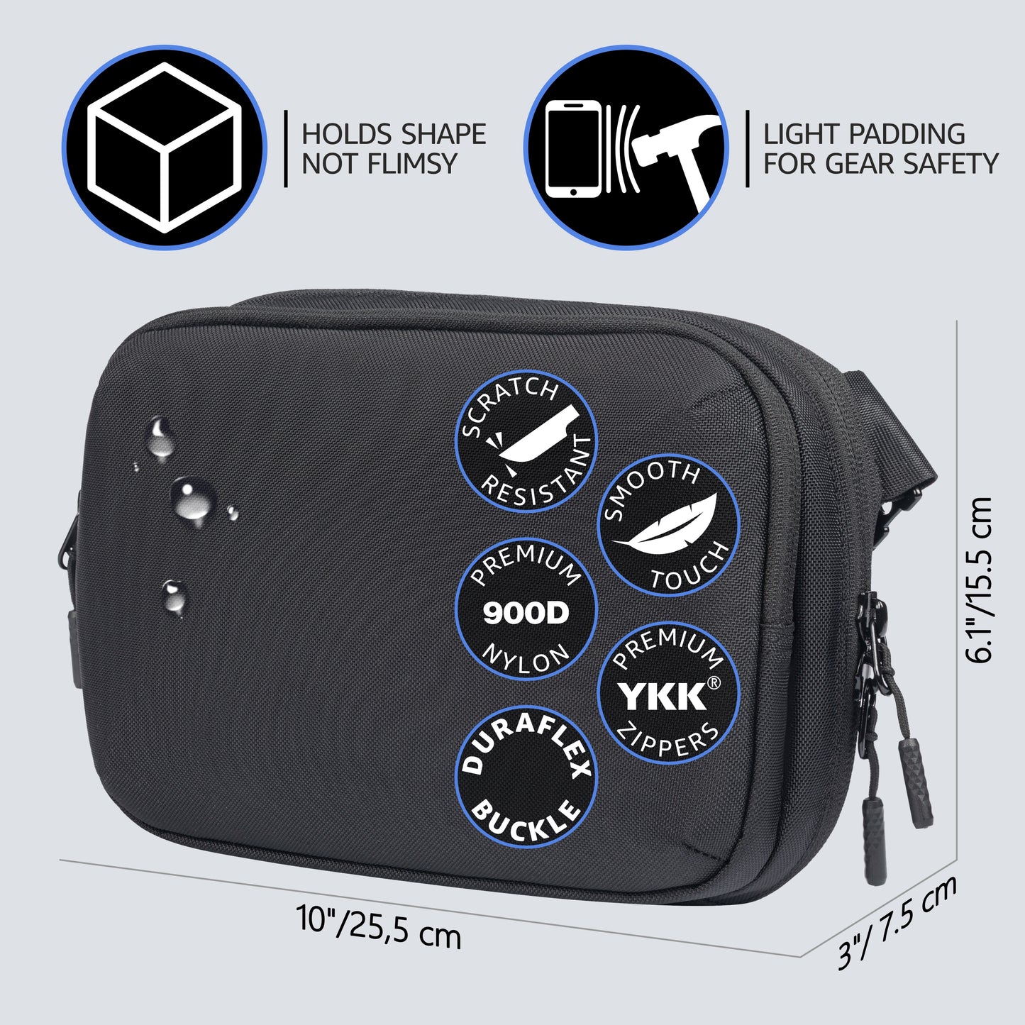 Concealed Carry Crossbody Sling Bag EDC CCW Paratus Sum 4 Quick Draw Tactical for Men and Women