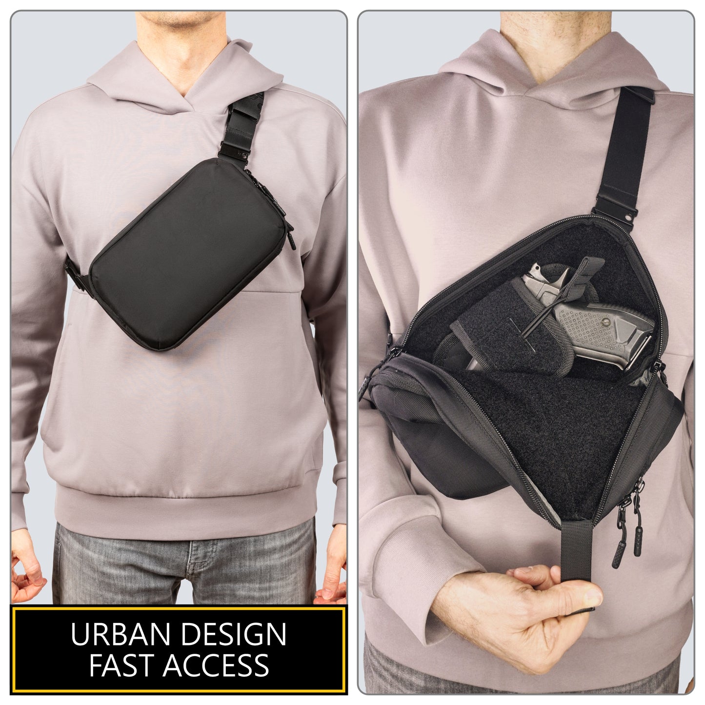 Concealed Carry Crossbody Sling Bag EDC CCW Paratus Sum 4 Quick Draw