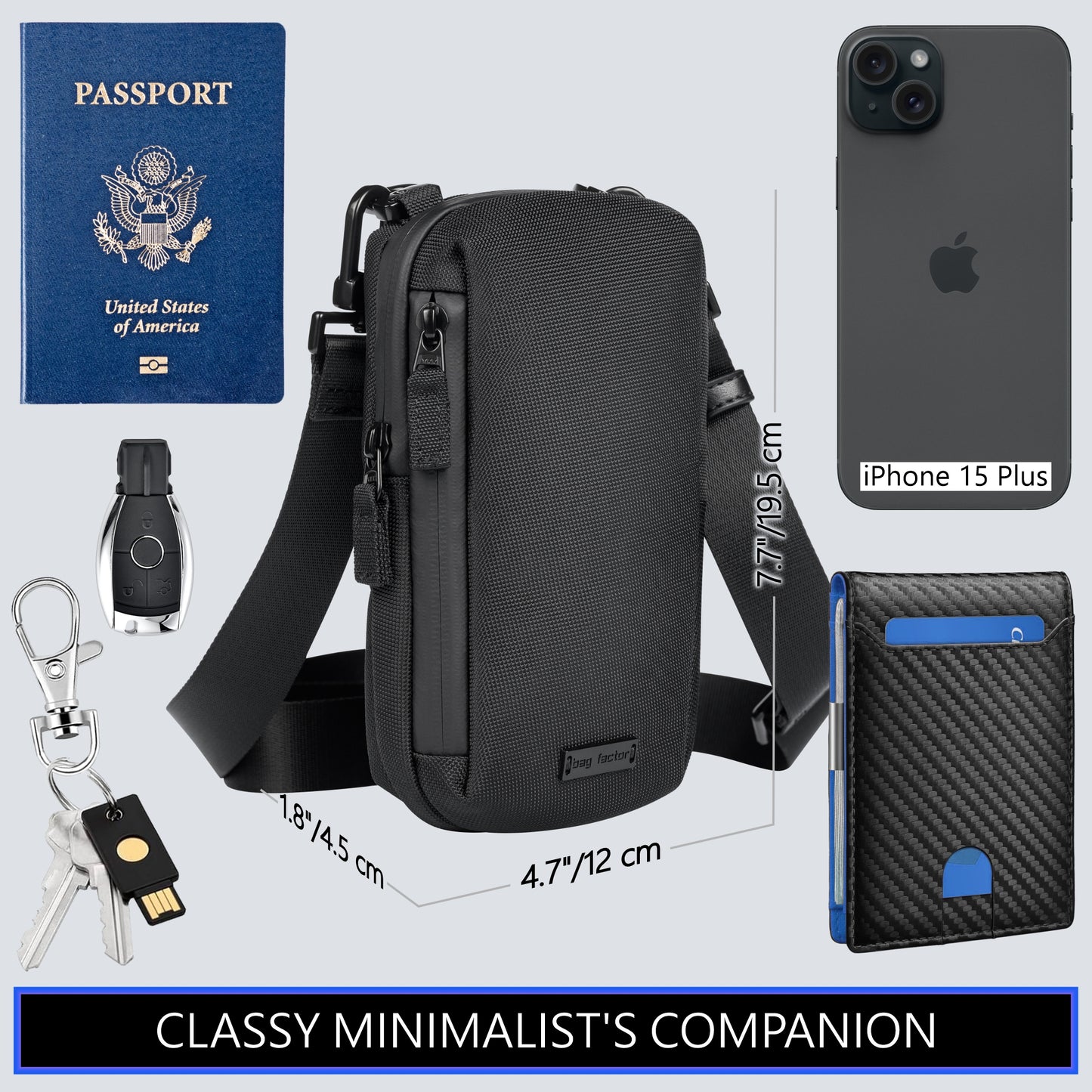 Designer Phone Crossbody Sling Bag Minimalist