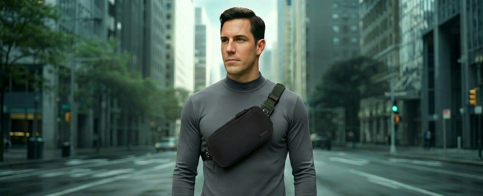 small designer sling bag for men crossbody edc