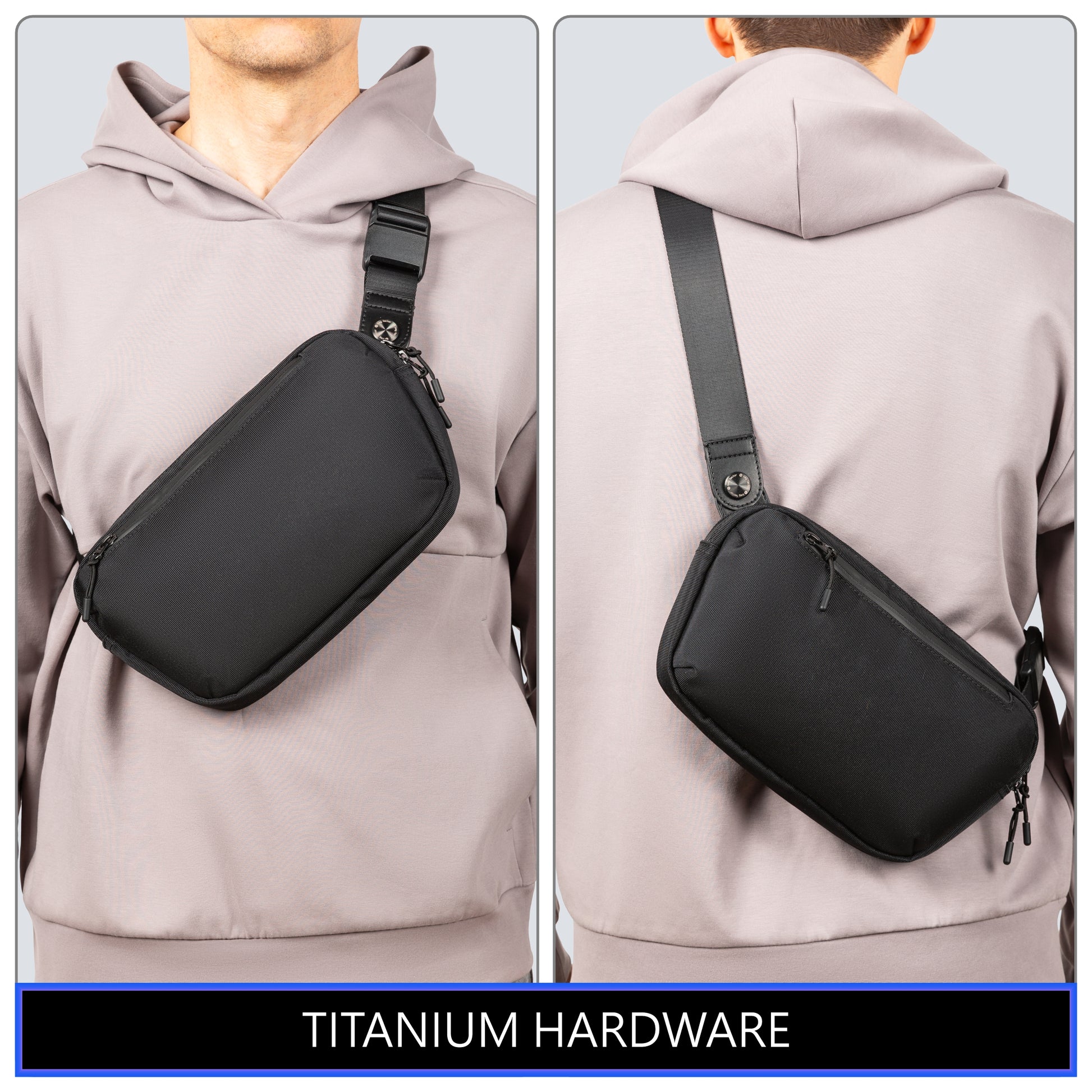 Urban Core Sling Crossbody EDC for iPad Mini for Men with Titanium Hardware