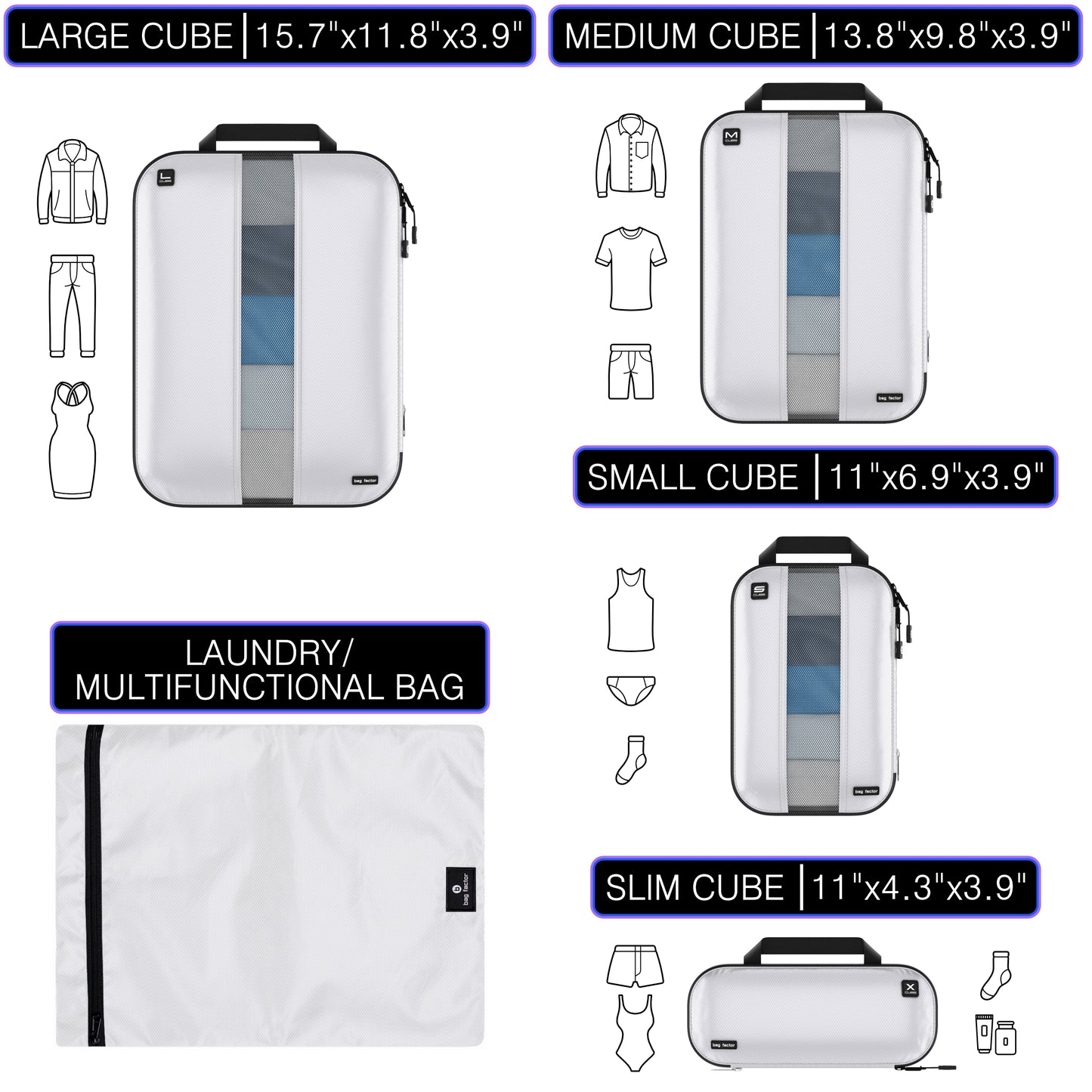 packing cubes for suitcase organizer