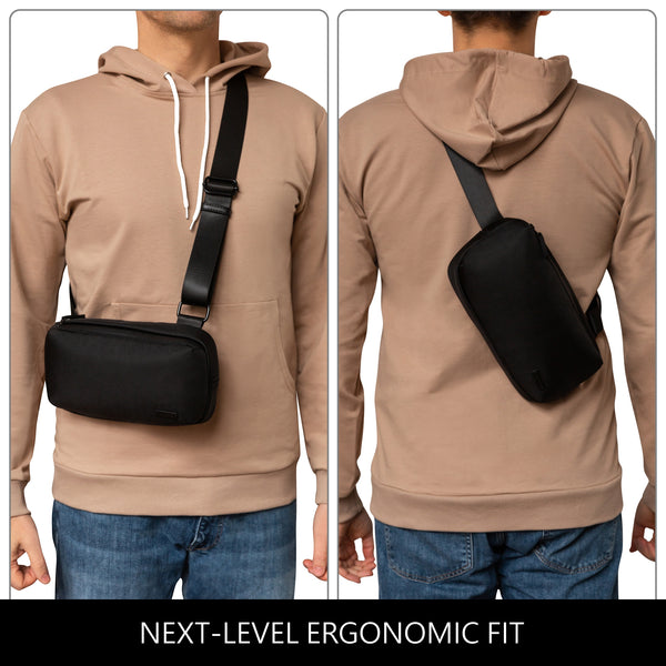 EDC Bag - Leather Crossbody Messenger Bag for Men & Women