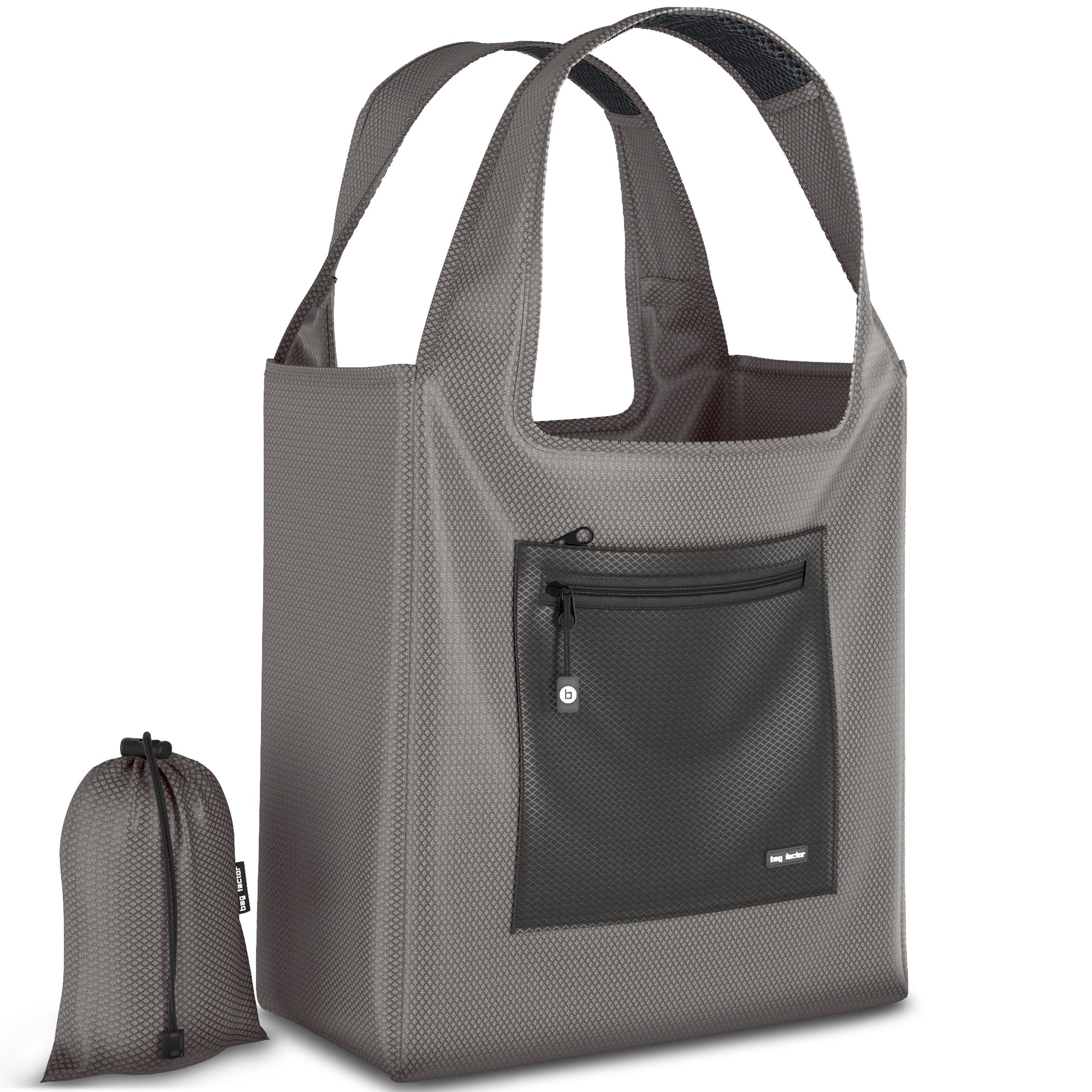 reusable grocery bag - reusable shopping bag - grocery tote color gray